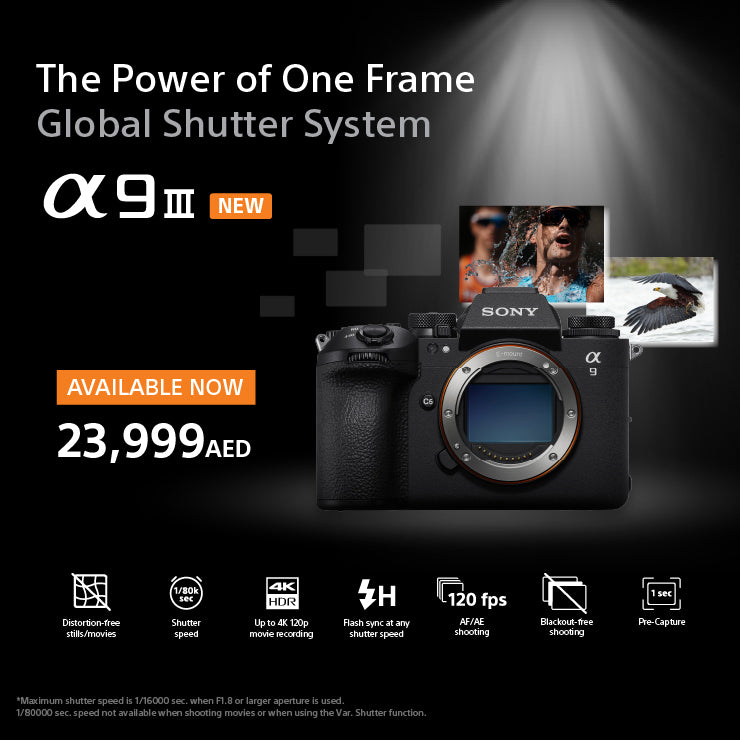 Sony Alpha ILCE-A9 M3 Full-Frame Camera With Global Shutter System