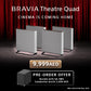 Sony BRAVIA Theatre Quad | 360 Spatial Sound Mapping | Dolby Atmos/DTS:X | HT-A9M2