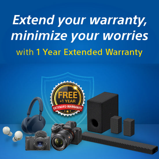 Sony 1 Year Free Extended Warranty