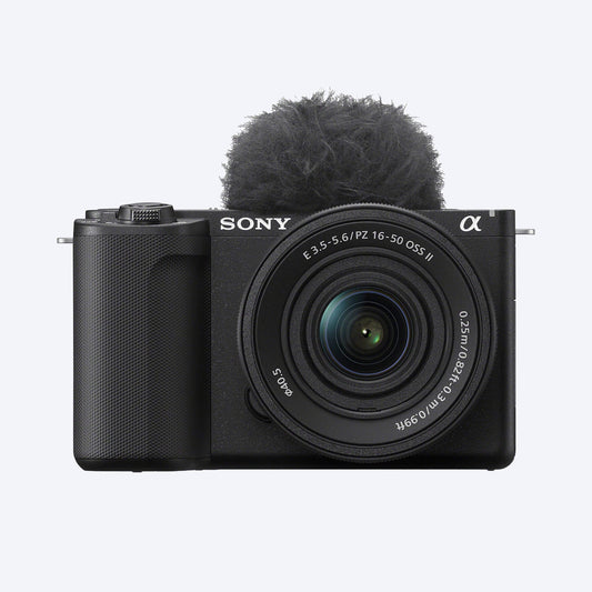Sony Alpha ZV-E10 II APS-C Interchangeable-Lens Vlog Camera Black with GP-VP3 Grip