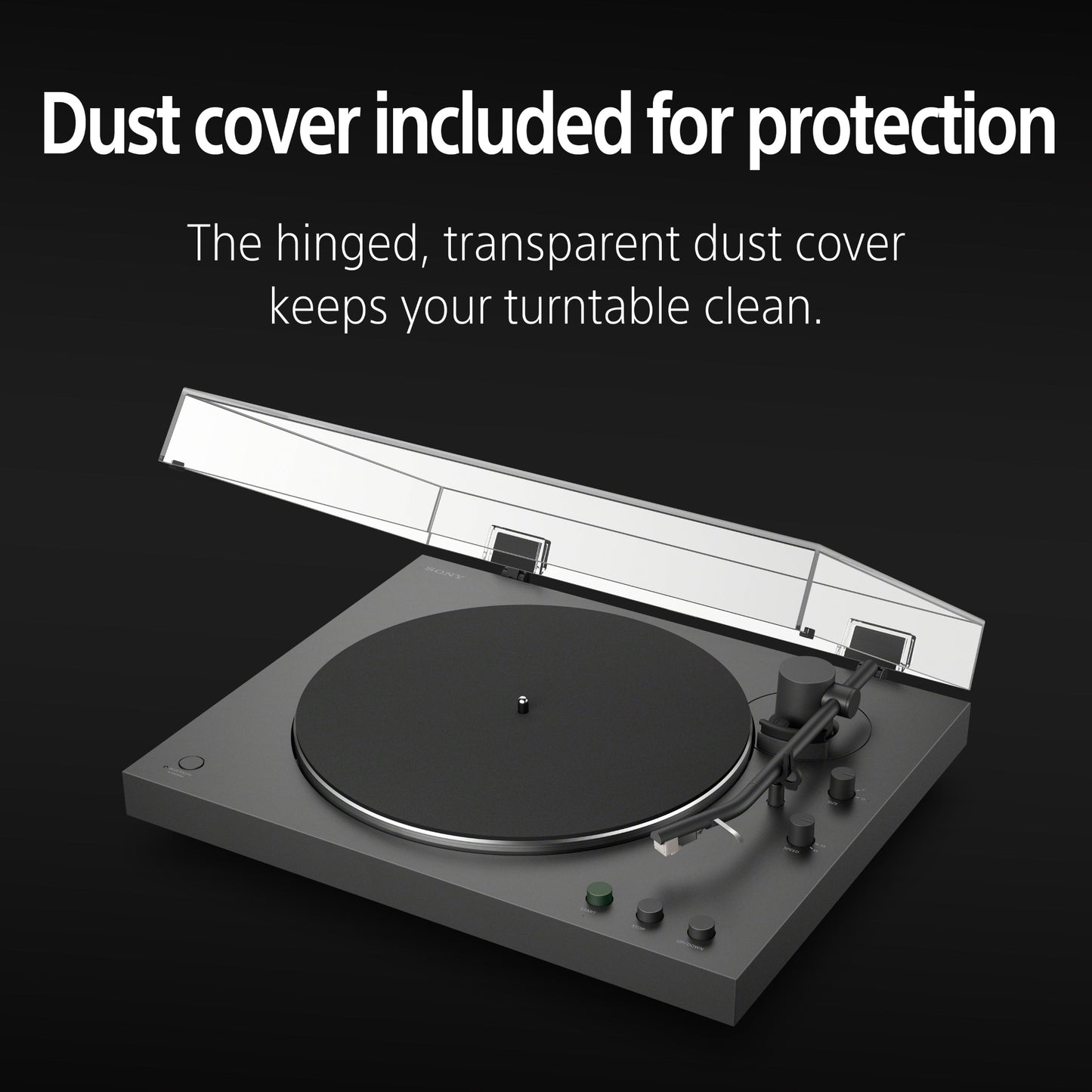 Sony PS-LX3BT Wireless Bluetooth Turntable (2026 Model) Fully Automatic Belt Drive Vinyl Record Player with Built-in Phono EQ, Black
