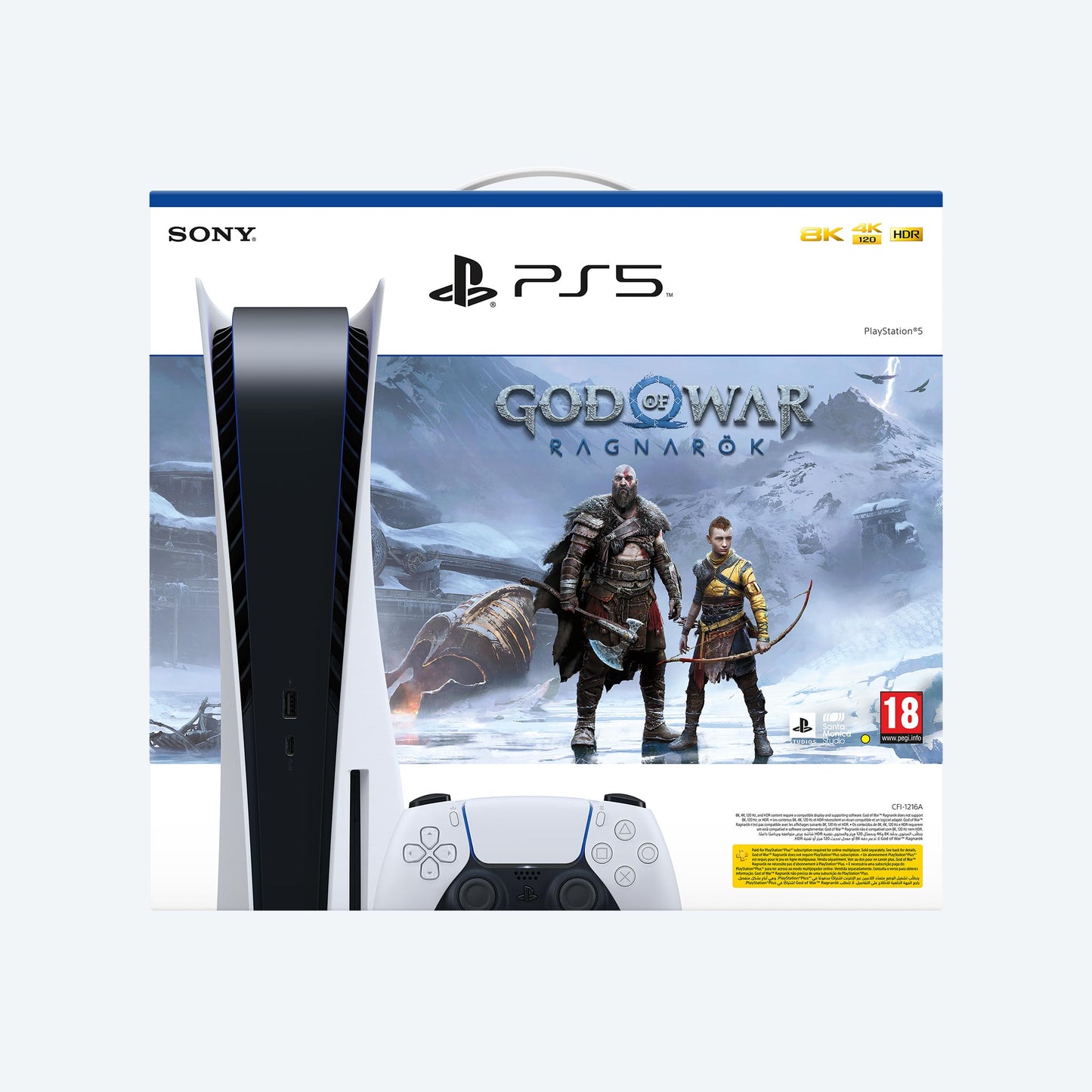 Sony PlayStation PS5 Disc Console with God of War Bundle