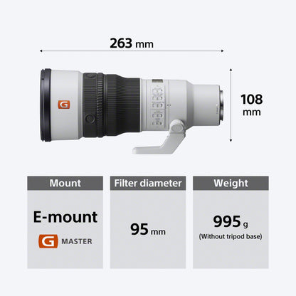 Sony FE 400mm F4.5 GM OSS Super-Telephoto Prime Lens | SEL400F45GM
