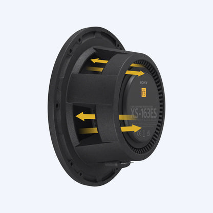Sony XS-163ES | 6 ½" (16cm) Mobile ES™ 3-way Car Audio Component Speakers
